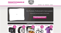 Desktop Screenshot of produktfotografie.de